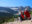 Couple overlooking lake and mountains in Jasper National Park, Alberta