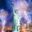 Fireworks against the Statue of Liberty